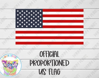 Eddie the Edible Ink Printer Three Inch US Flag PNG/Instant Download/American Flag