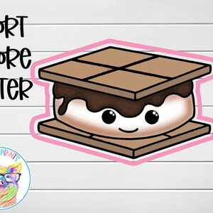 Five Inch Short S&#39;more Cookie Cutter File/STL/3D Printer/Instant Digital Download