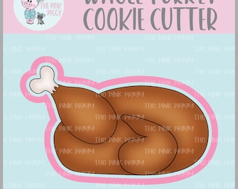 Whole Turkey Cookie Cutter STL File - Five Inches
