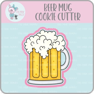 Beer Mug Cookie Cutter STL File - Four Inches