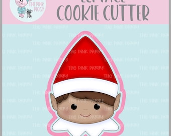 Elf Face Cookie Cutter STL File - Four Inches