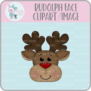 Rudolph Face Clipart/Image