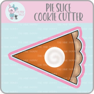 Pie Slice Cookie Cutter STL File - Two Inches