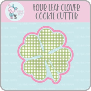 Four Leaf Clover Cookie Cutter STL File - Two Inches