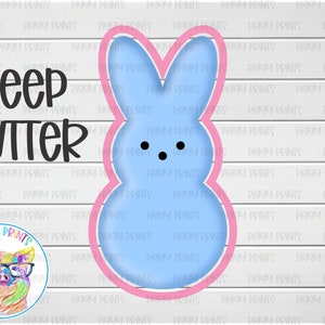 Five Inch Easter Peep Cookie Cutter File / Marshmallow Treat / Bunny / STL / 3D Printer / Instant Digital