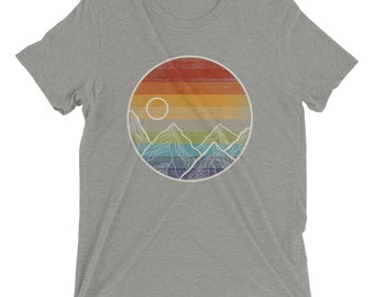 Short sleeve t-shirt, camping shirt, hiking shirt, wild nature shirt, outdoor tee