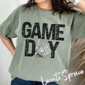 Game day PNG, Game Day Baseball PNG, Distressed Black Game Day PNG, png baseball, Baseball fan