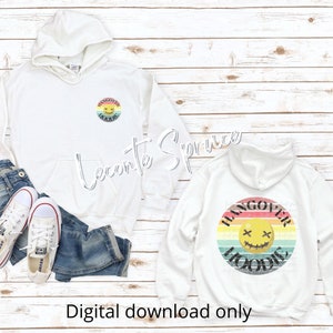 Bluza z kapturem Hangover PNG do pobrania cyfrowego