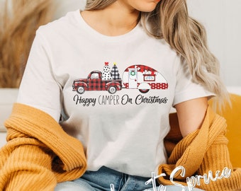 Weihnachts Camper, Weihnachten Camping Shirt, Christ Rv, Vintage Camper Shirt, Fun Holiday Camper Shirt