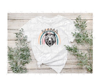 Mama Bear PNG Digital Download for Sublimation