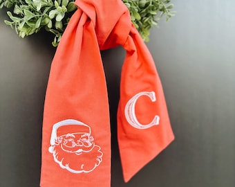 Personalized Santa Wreath Sash