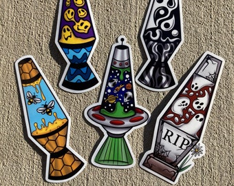 Lava lamp sticker pack
