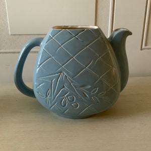 Mid Century Roselane Pasadena California Blue Pitcher/Teapot