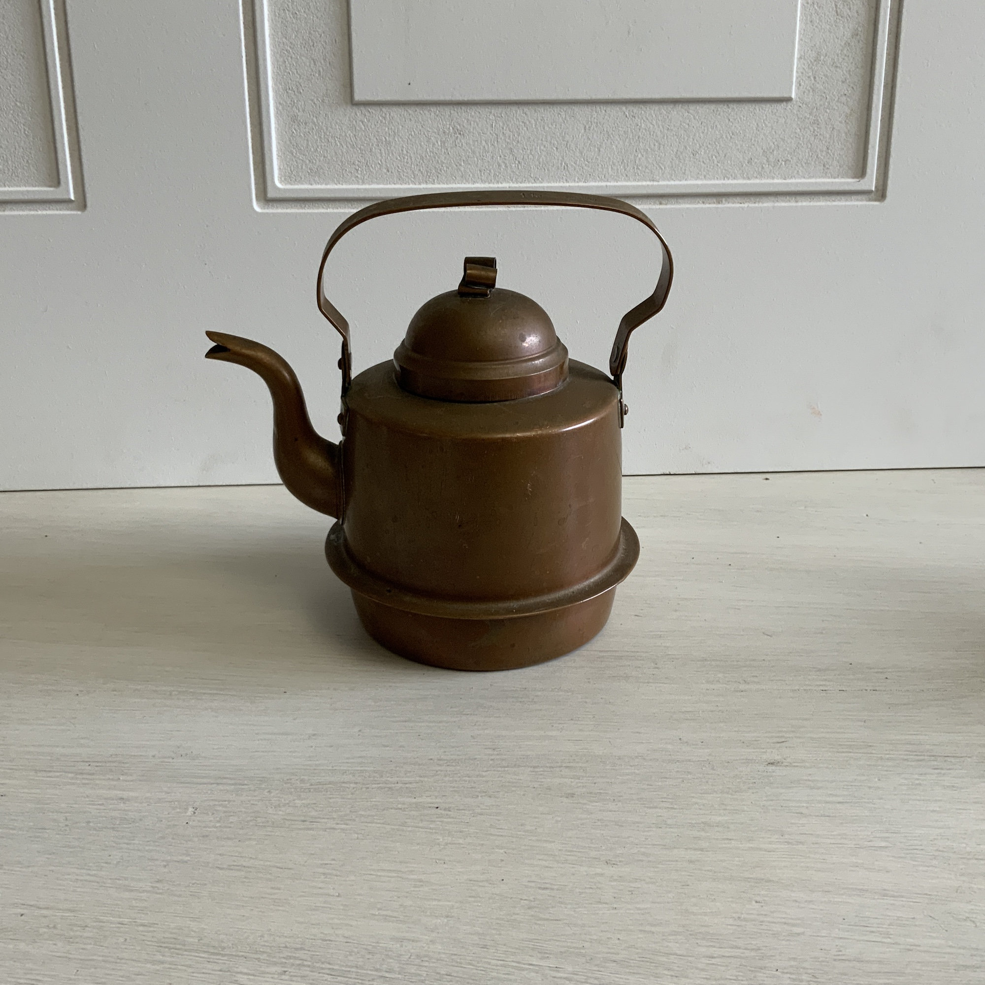 Antique Copper Tea Kettle, Peltiteos OPA OY Helsinki 1 Liter