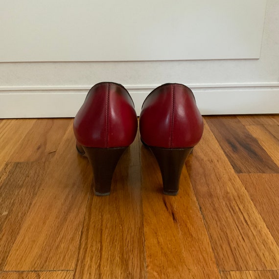 Vintage Red Women's high heels, Ideal High Step - image 3