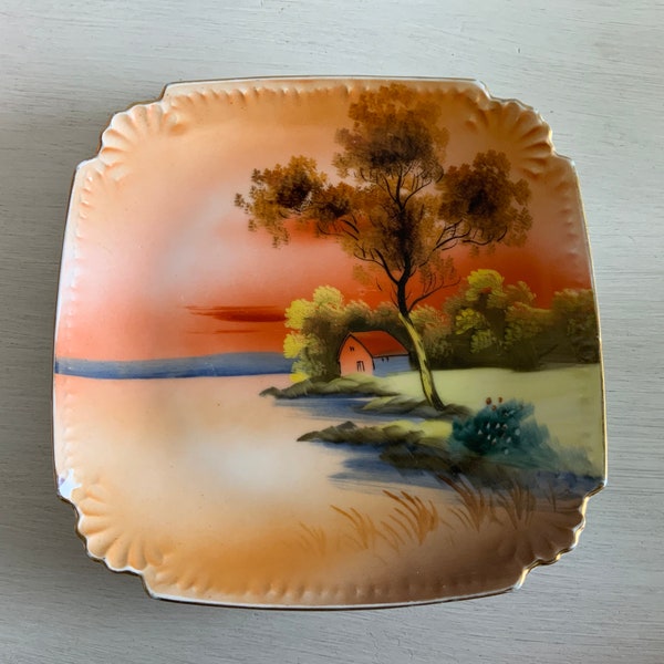 Vintage Hand Painted Noritake Plate