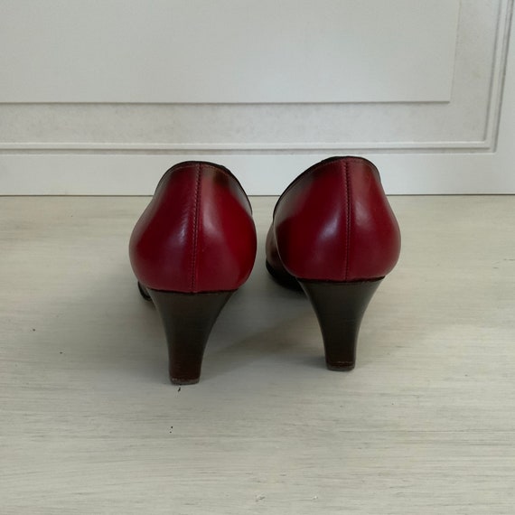 Vintage Red Women's high heels, Ideal High Step - image 7