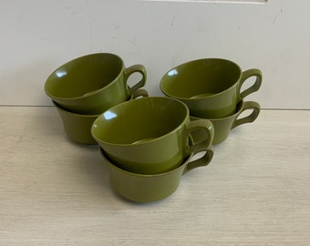 tasses à café/thé en mélamine vintage des années 1960