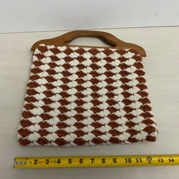 Vintage 1970s Crochet Handbag - image 5