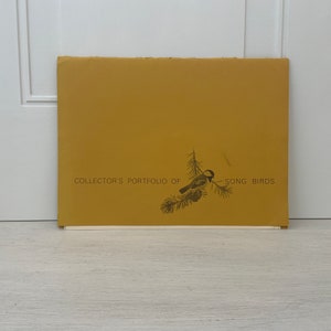 Cartera de coleccionista vintage de Sherm Pehrson de pájaros cantores