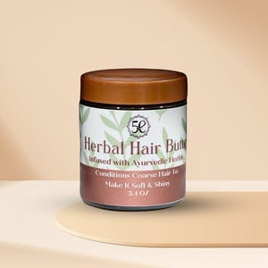 Natural hair butter, organic hair moisturizer, Curl cream, hair cream for curls leave in, Curly hair butter, herbal hair butter,