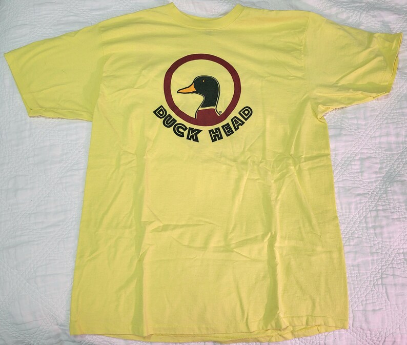Vintage 1990s Duck Head Brand Logo Tshirt With Duck Tail on Etsy