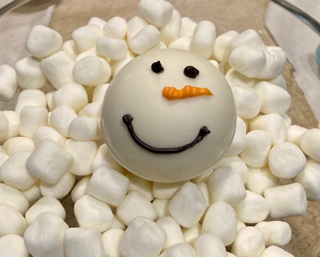 Christmas Hot Chocolate Bombs - Snowman - Box of 4 Sweet Cocoa Bombs - Etsy