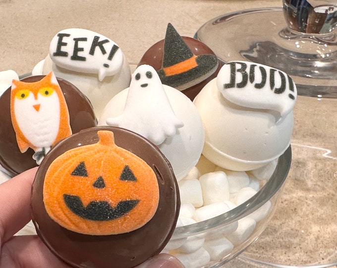 Halloween Hot Chocolate Bombs - Themed - Box of 6 Sweet Cocoa Bombs