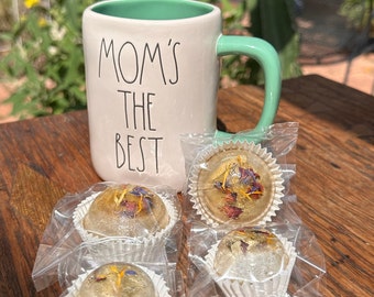 Tea Bombs - Mug with 4 Sweet Tea Bombs - MOM'S THE BEST