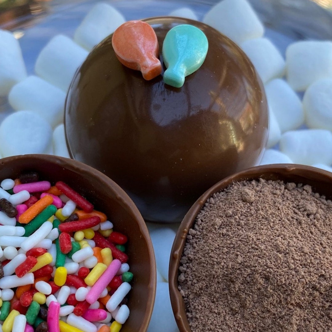 Hot Chocolate Bombs - Birthday - Box of 4 Sweet Cocoa Bombs - Etsy
