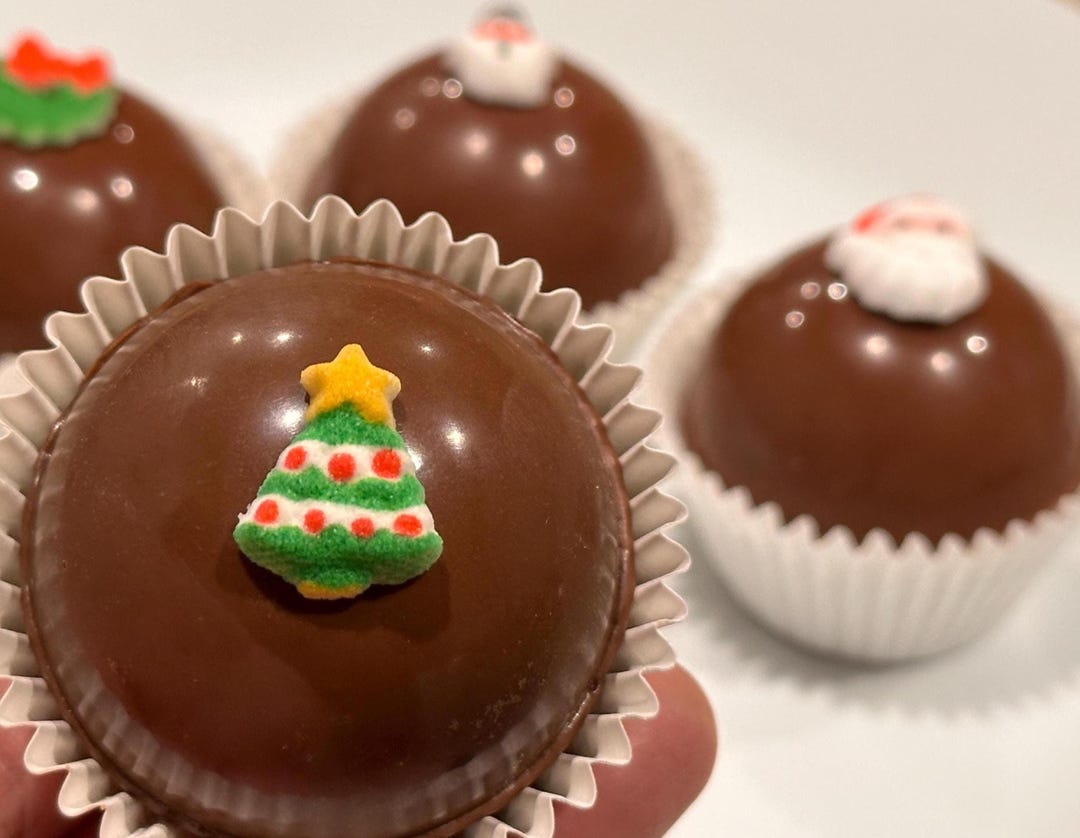 Christmas Milk Chocolate Cocoa Bombs: Holiday Set of 4 - Etsy