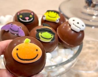 Halloween Hot Chocolate Bombs - Friends - Box of 6 Sweet Cocoa Bombs