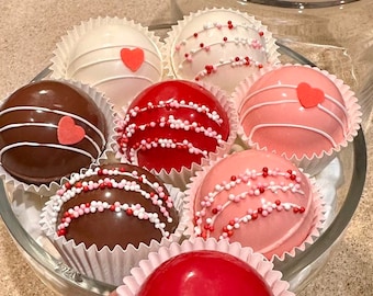 Hot Chocolate Bombs - Valentine Combo - Box of 8 Sweet Cocoa Bombs