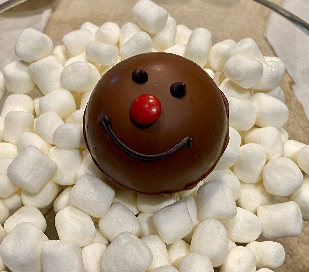 Christmas Hot Chocolate Bombs - Reindeer - Box of 4 Sweet Cocoa Bombs ...