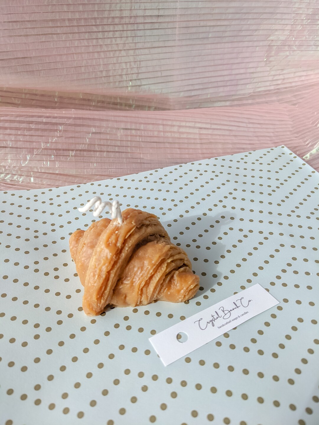 Butter Croissant Candle Croissant Candle Unique Candle Decorative