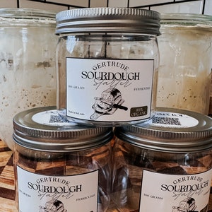 FRESH 100 grams organic sourdough starter/ Very Active live starter Sourdough in a jar