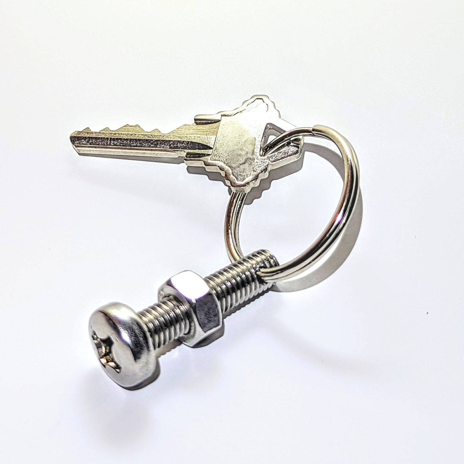 Nut & Bolt Fidget Keychain - Etsy