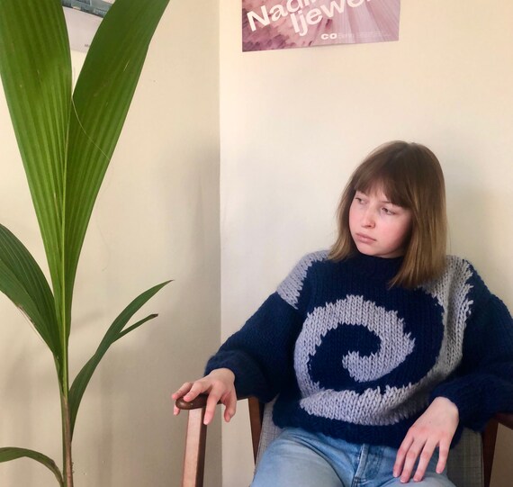 Swirl Sweater Knitting Pattern - Etsy 