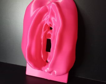 Fun Vulva Light Switch Cover, Feminist Decor, Sensual Wall Art