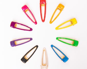 Barrettes Amelia pour demi-dos et frange : Lot de deux