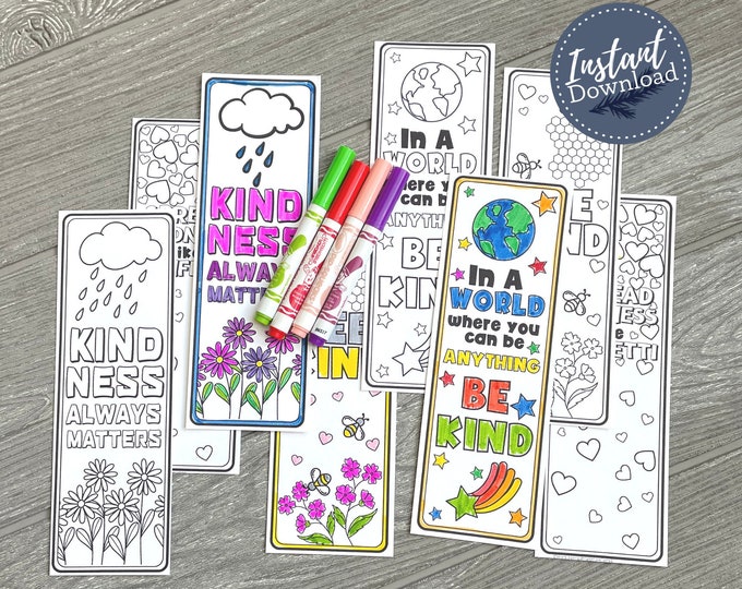Printable Kindness Coloring Page Book Marks I Coloring Page Kindness ...