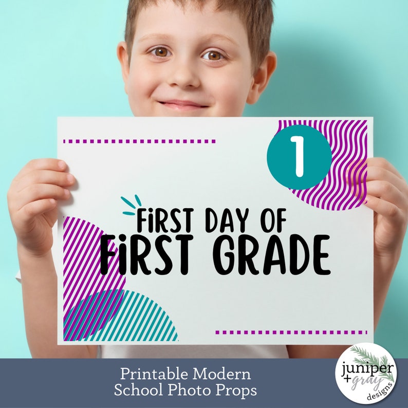 Printable First Last Day Of School Signs Modern Kids Etsy Canada Printable First Last Day Of School Signs Modern Kids Etsy Canada