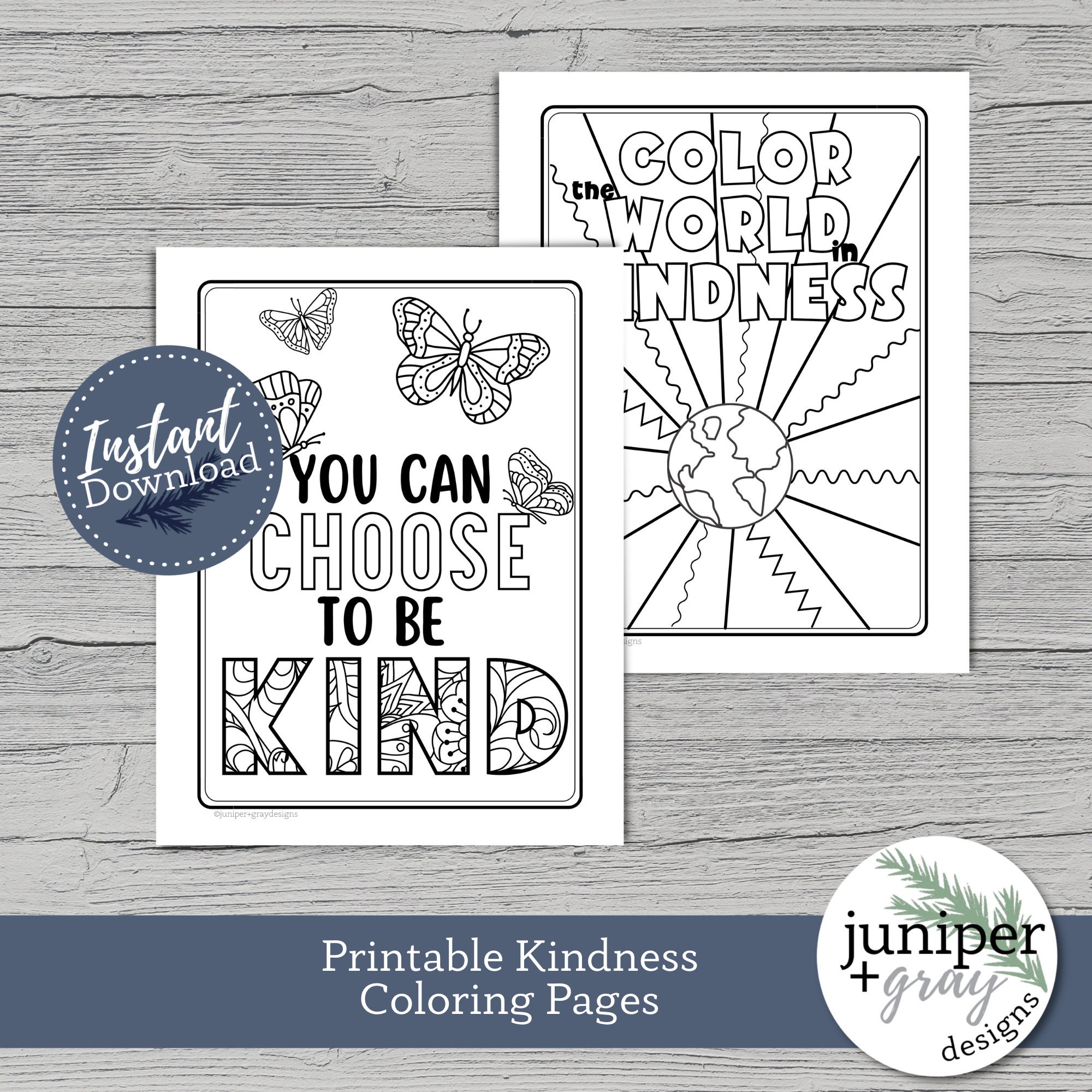 Printable Kindness Coloring Pages for All Ages II Choose to Be Kind Coloring Page Kindness