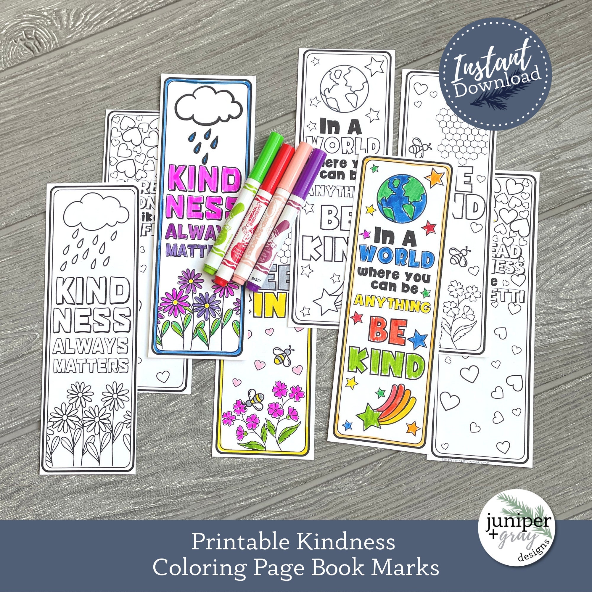 Kindness Coloring Poster, Huge Coloring Poster, Landscape Coloring Poster,  Kindness 