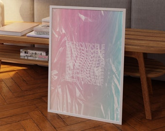 Gradient Art Print: Retro Psychedelic Y2K Decor