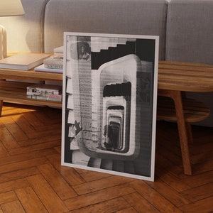 Cartel de afirmación, cartel de los años 70, arte de pared en blanco y negro, arte de pared de moda, impresión hippie, cartel vintage, decoración de habitación psicodélica, impresión retro