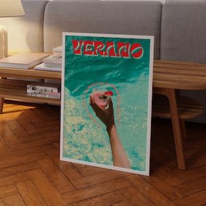 Verano Poster: 70s Retro Vogue Art Print