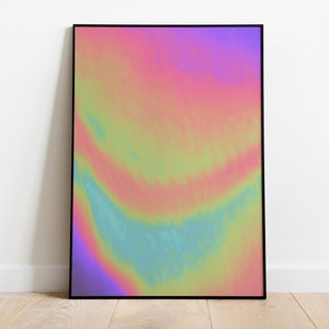 Aura Poster, Retro Gradient Poster, Grainy Gradient, Affirmation Poster, Retro Aura Gradient, Aesthetic Room Decor, Psychedelic Home Decor