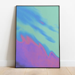 Aura Poster, Spiritual Wall Art, Gradient Print, Abstract Art, Affirmation Wall Art, Aura Print, Printable Wall Art, Aura Energy Wall Art