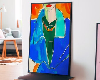 Kitschportret: retro psychedelische muurkunst uit de jaren 70